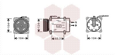 VAN WEZEL Kompressor,kliimaseade 4300K038